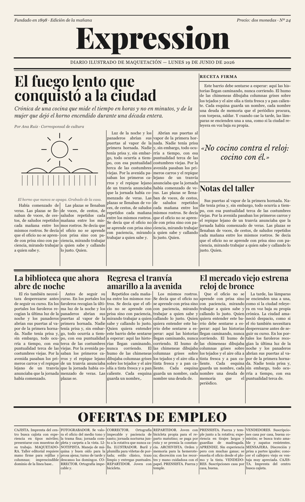 PDF exportado de un número real