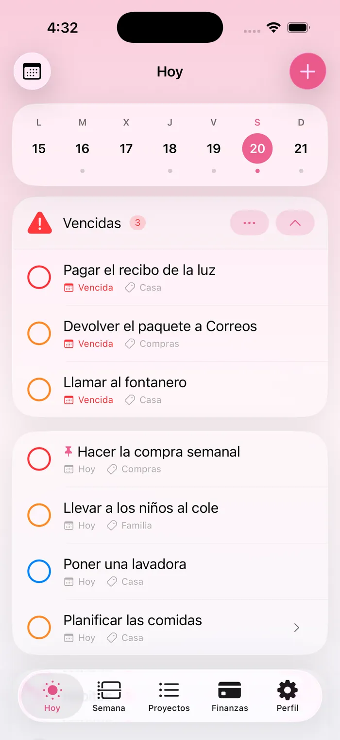 La semana de quien lleva una casa