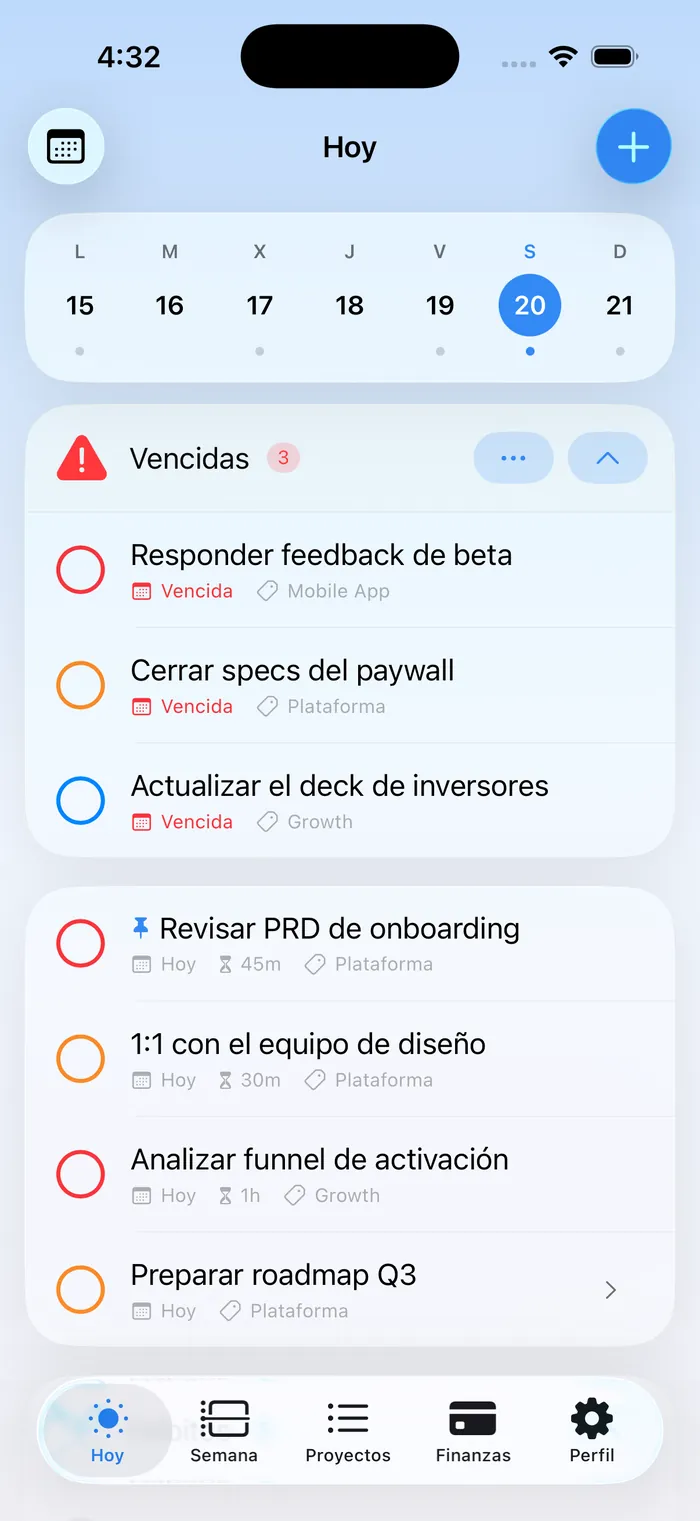 La semana de quien lleva un producto