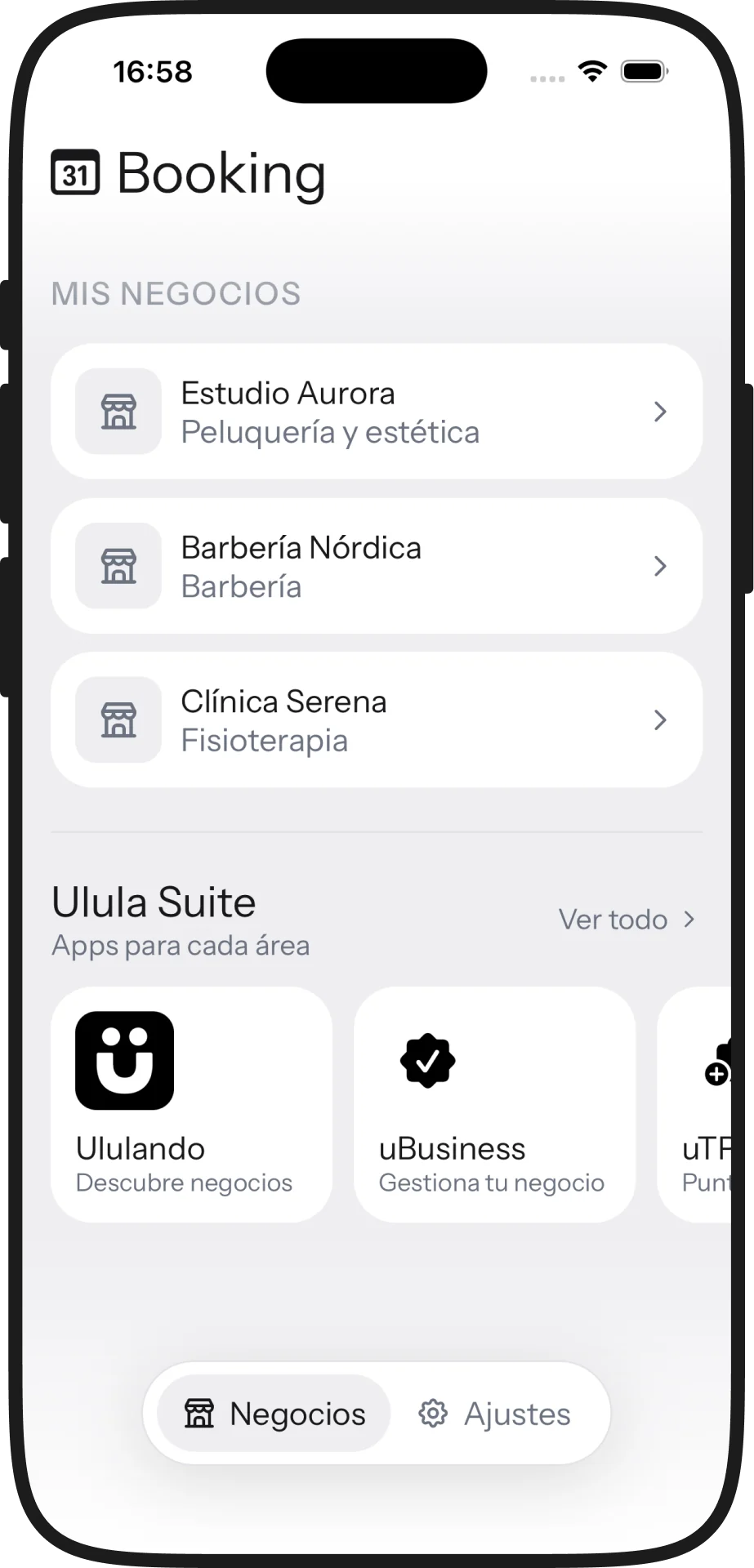 Los negocios en los que trabajas