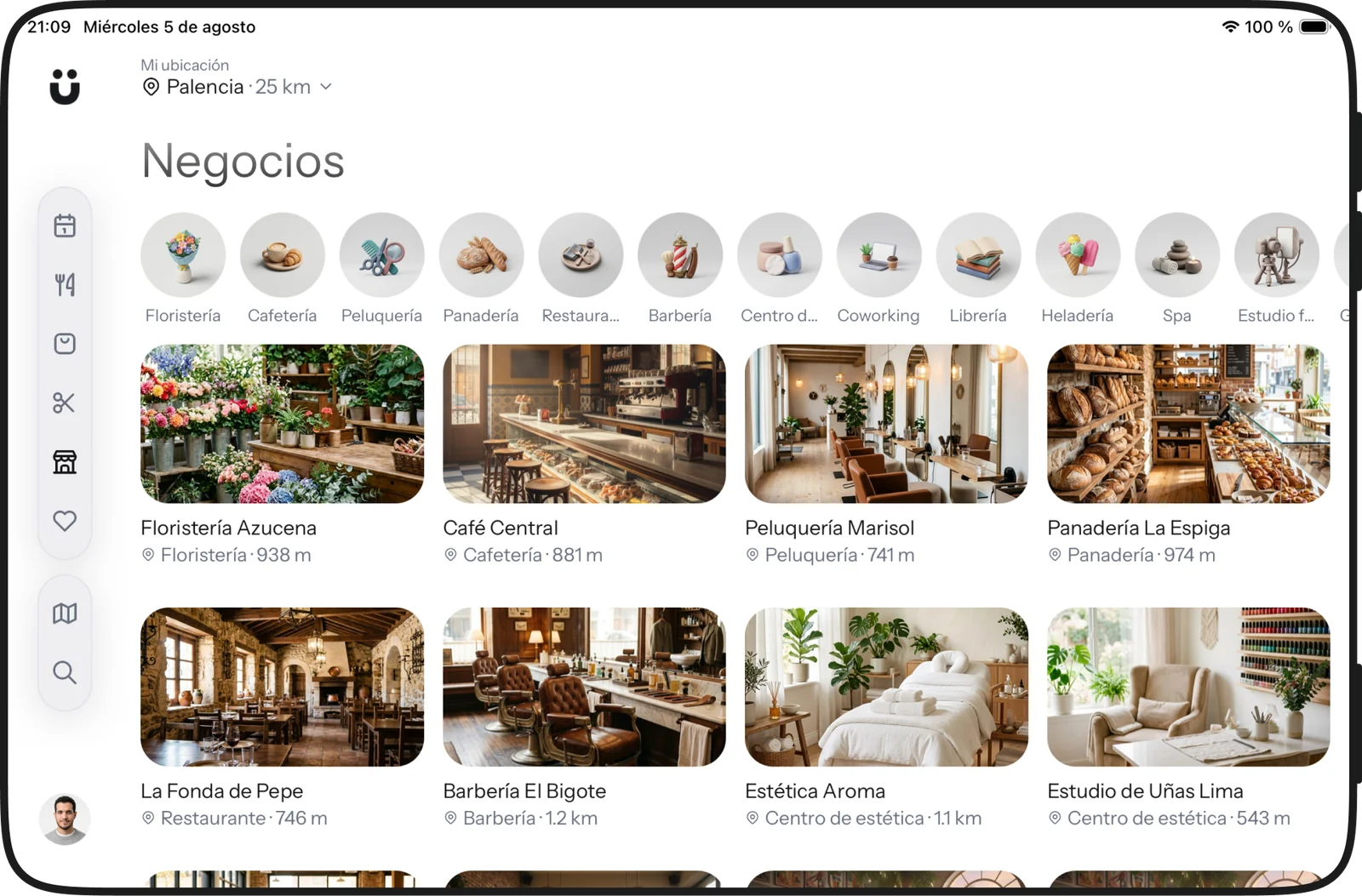 Los negocios en tableta