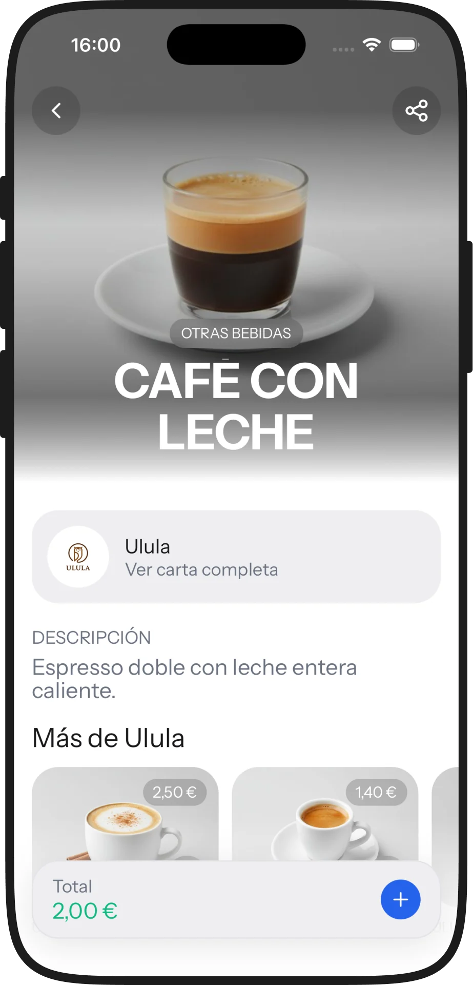 Un plato de la carta