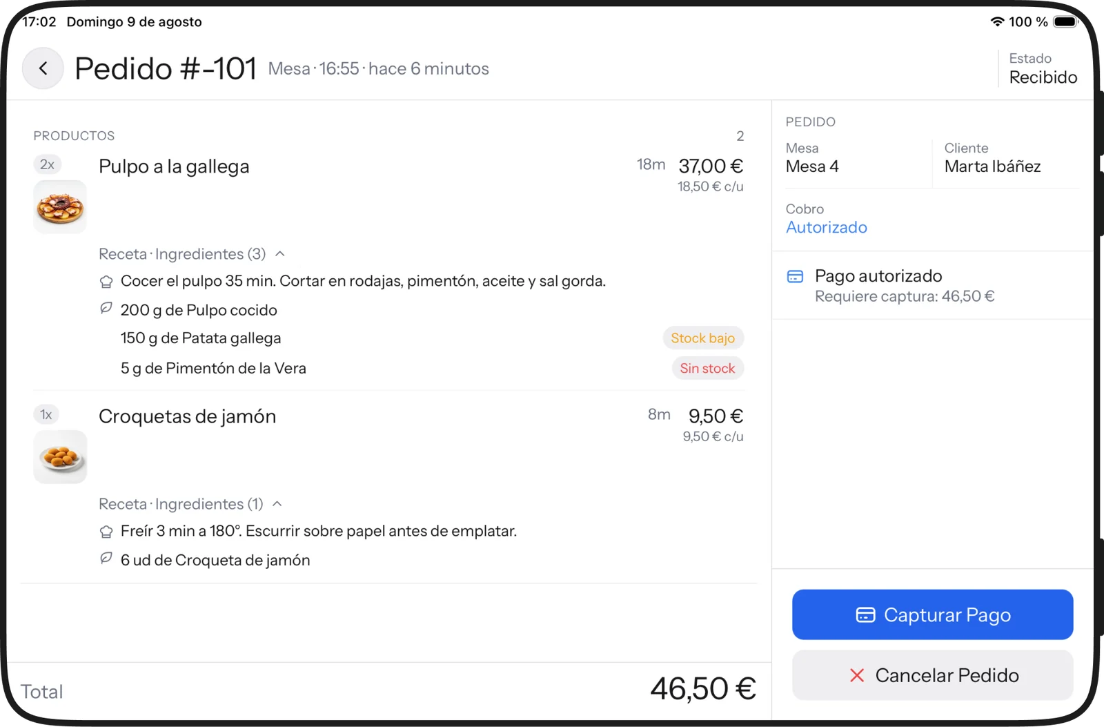 El pedido