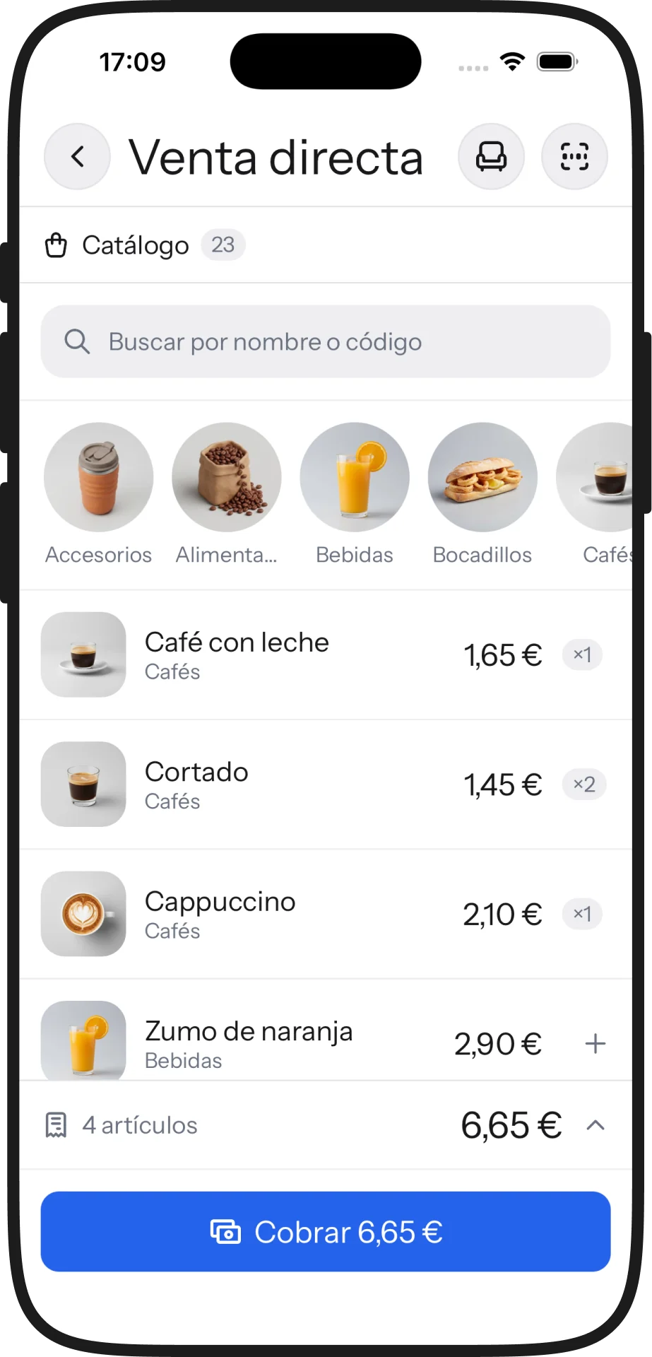 La venta con el catálogo